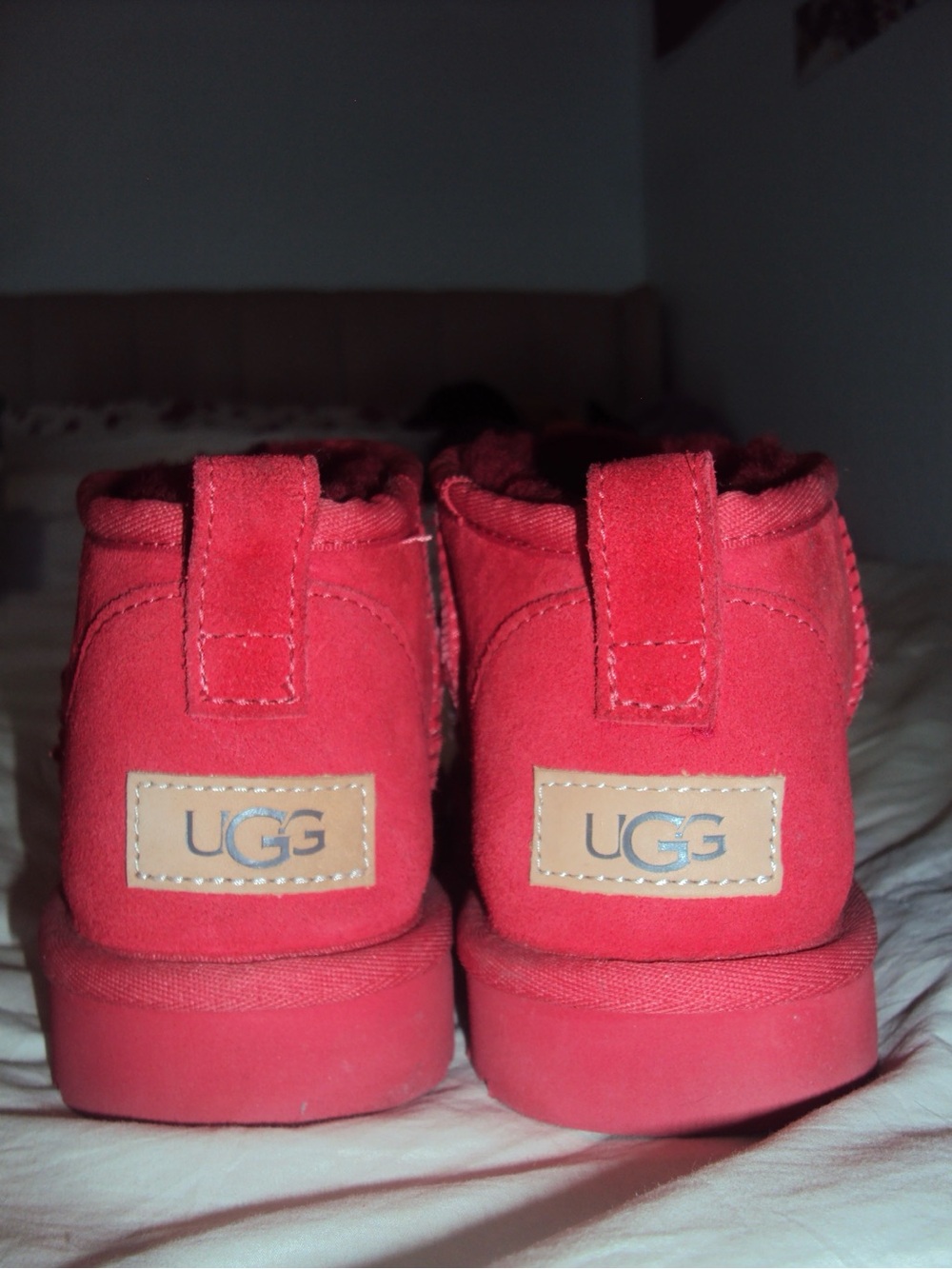 ❤️ Ribbon Red Women UGGs Classic Ultra Mini Boot ❤️
